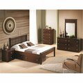 Fixturesfirst PD-500FCP-505CP Full Size Contempo Bed with Dual Under Bed Drawers in Dark Cappuccino FI2474133